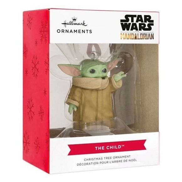 Hallmark Star Wars Mandalorian Grogu The Child Baby Yoda Red Box Ornament NIB - Picture 2 of 11